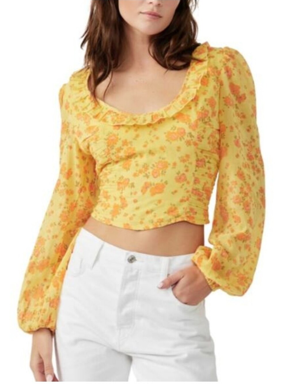 NWT Free People Another Life Printed Top